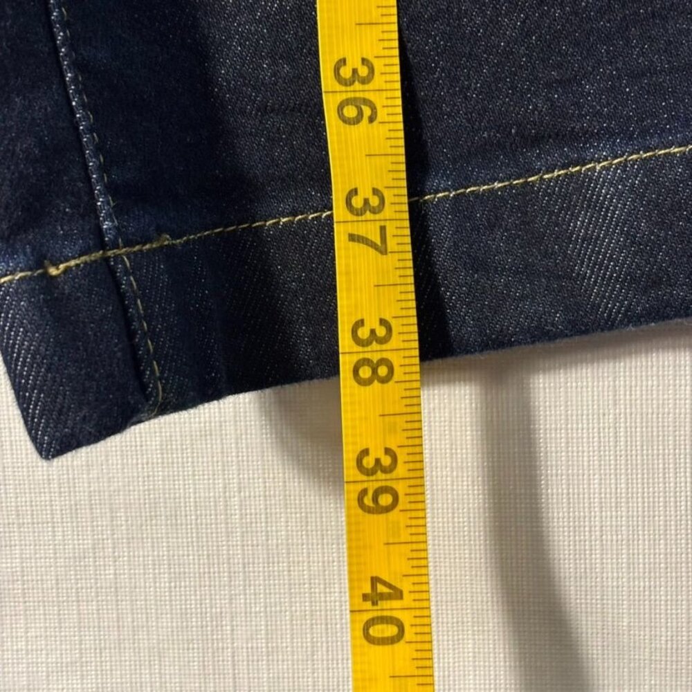 Banana Republic Premium Denim High-Rise Wide-Leg Crop Jeans 28 Dark Wash - Picture 8 of 11
